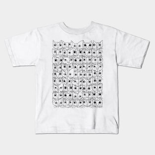 Cats (fortyfivepack outline version) Kids T-Shirt